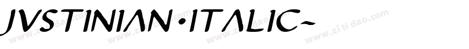 Justinian Italic字体转换